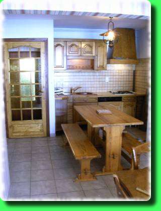 Kitchen of cottage 'la Grange'